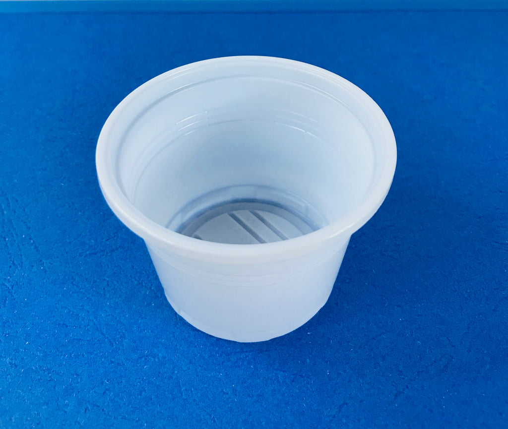 White Plastic Cup, 3.5 oz, 50 pcs