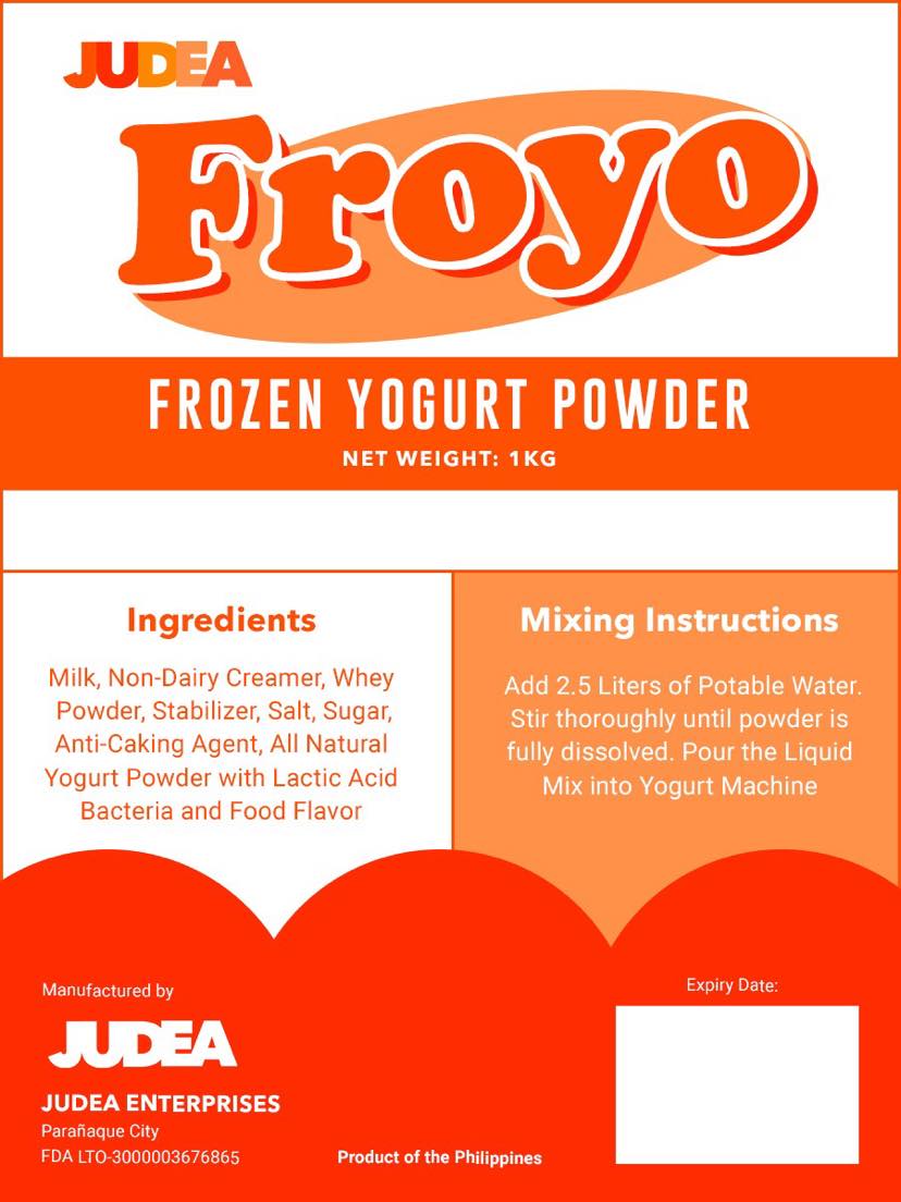 JUDEA Frozen Yogurt (FROYO) Powder – Judea Enterprises